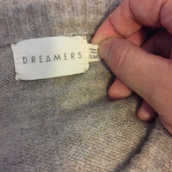 Boxy Dreamers tan knit sheath sweater dress - Picture 10 of 13